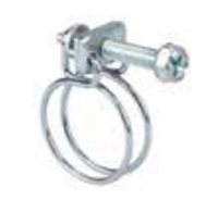 COLLIER DOUBLE FIL INOX Ø24/27