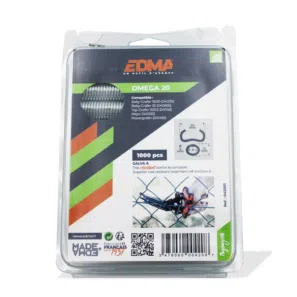 AGRAFE OMEGA 20 Galva 1000pcs