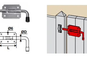 VERROU PISTOLET SANS GACHE Ø14 ZBL