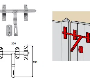 VERROU VERVELLE Ø16 + PORTE CADENAS ZNB